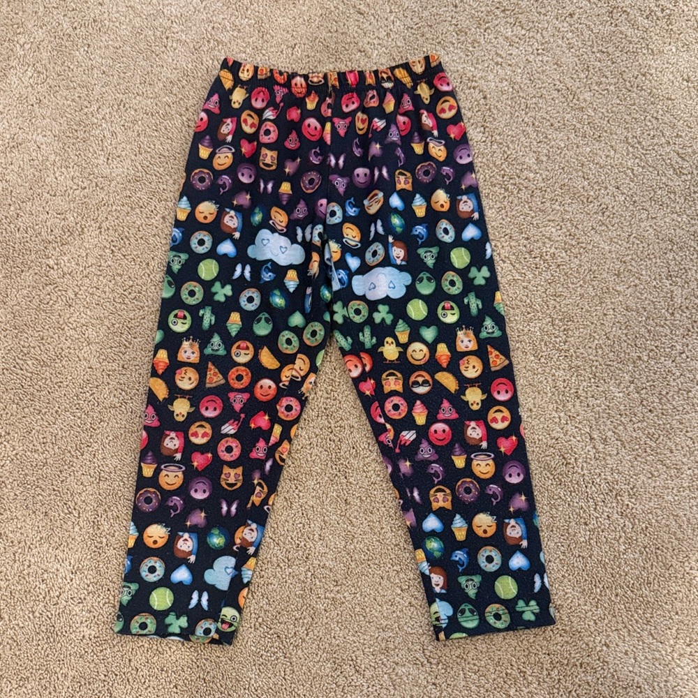 The Children's Place Emoji Pajama Bottoms - Multicolor. EUC. Size 4.